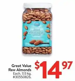 Walmart Great Value Raw Almonds offer