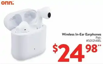 Walmart Wireless In-Ear Earphones offer