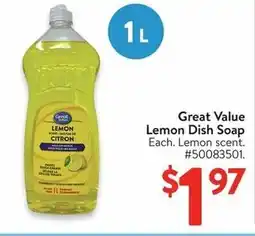 Walmart Great Value Lemon Dish Soap offer