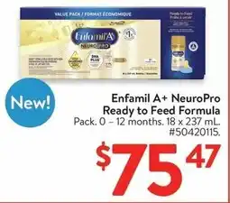 Walmart Enfamil A+ NeuroPro Ready to Feed Formula offer