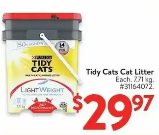 Walmart Tidy Cats Cat Litter offer