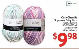 Walmart Cozy Chenille Supreme Baby Yarn offer