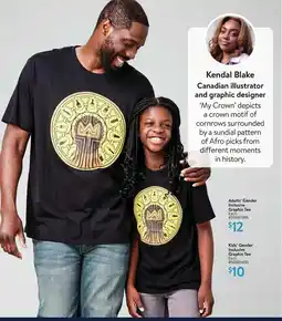 Walmart Adults' Gender Inclusive Graphic Tee offer