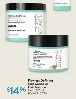 Walmart Flawless Defining Curl Creme or Hair Masque offer