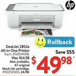 Walmart DeskJet 2852e All-in-one printer offer