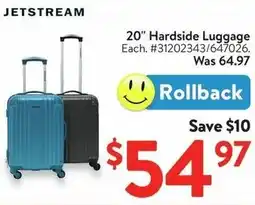 Walmart Jetstream 20" hardside luggage offer