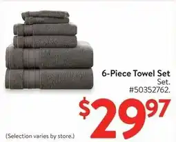 Walmart 6-Piece Towel Set Set offer