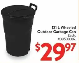 Walmart 121 L Wheeled Outdoor Garbage Can offer