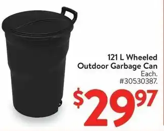 Walmart 121 L Wheeled Outdoor Garbage Can offer