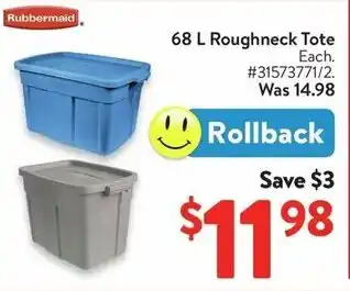 Walmart Roughneck Tote offer