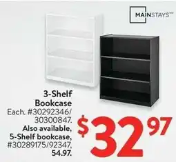 Walmart 3-Shelf Bookcase offer