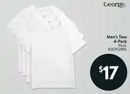 Walmart George Men's Tees offer