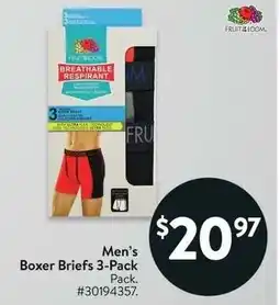 Walmart Men's Boxer Briefs offer