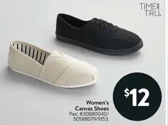 Walmart Women's Canvas Shoes offer