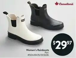 Walmart Women's Rainboots offer