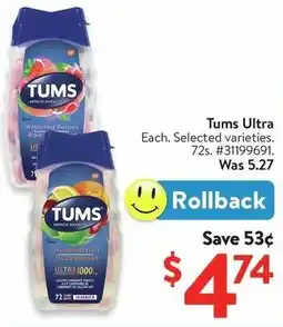 Walmart Tums Ultra offer