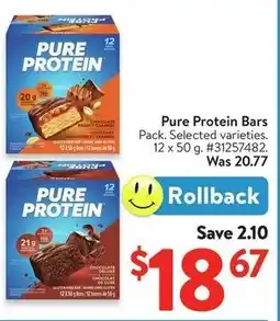 Walmart Pure Protein Bars offer