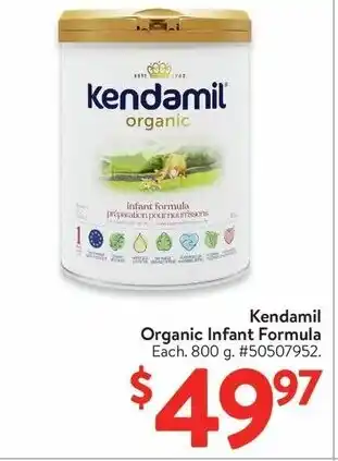 Walmart Kendamil Organic Infant Formula offer