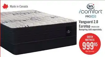 The Brick Serta iComfort Hybrid ProHD Vanguard 2.0 Eurotop Queen Mattress offer