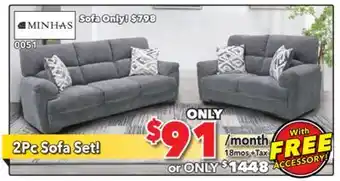 Surplus Furniture Galt Granite Sofa & Loveseat Set offer