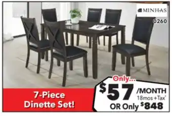 Surplus Furniture Bristol Grey 7 Piece Dinette offer