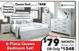 Surplus Furniture Derby Rustic White 6 Piece Queen Bedroom Set offer