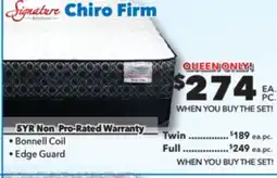 Surplus Furniture Chiro Firm Queen Mattress Set offer