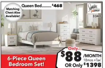 Surplus Furniture Linnocreek White Queen 6-Piece Bedroom offer