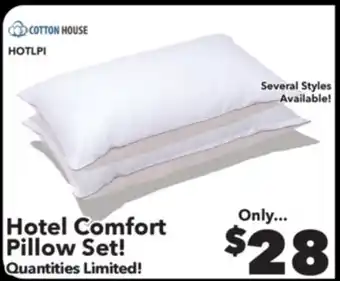 Surplus Furniture Hotel Comfort Queen Microfiber Gel Pillows offer