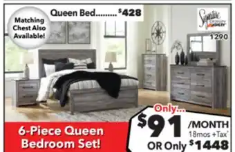 Surplus Furniture Bronyan Gray 6-Piece Queen Bedroom Set offer