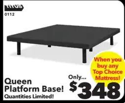 Surplus Furniture Queen 60 Platform Base offer