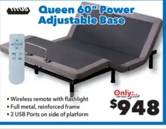 Surplus Furniture Queen 60 Power Adjustable Base offer