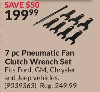 Princess Auto 7 pc Pneumatic Fan Clutch Wrench Set offer