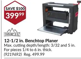 Princess Auto 12-1/2 in. Benchtop Planer offer