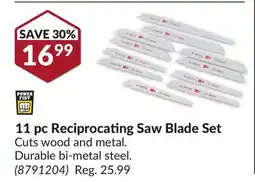 Princess Auto 11 pc Reciprocating Saw Blade Set offer