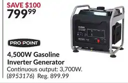 Princess Auto 4,500W Gasoline Inverter Generator offer