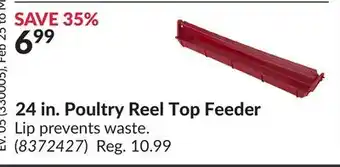 Princess Auto 24 in. Poultry Reel Top Feeder offer