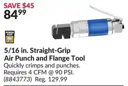 Princess Auto 5/16 in. Straight-Grip Air Punch and Flange Tool offer