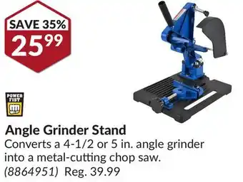 Princess Auto Angle Grinder Stand offer