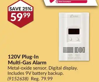 Princess Auto 120V Plug-In Multi-Gas Alarm offer