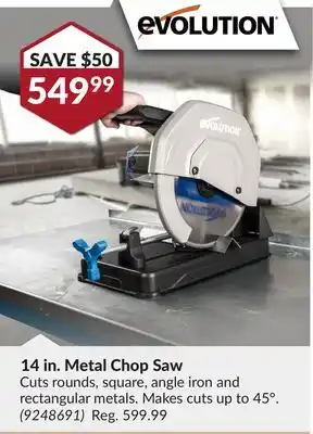 Princess Auto 14 in. Metal Chop Saw offer