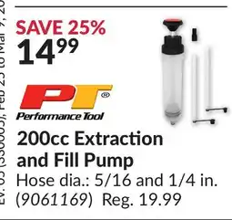 Princess Auto 200cc Extraction and Fill Pump Hose offer