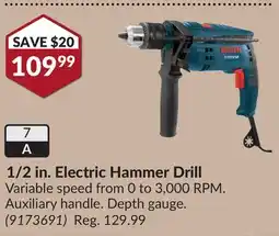 Princess Auto 1/2 in. Electric Hammer Drill offer