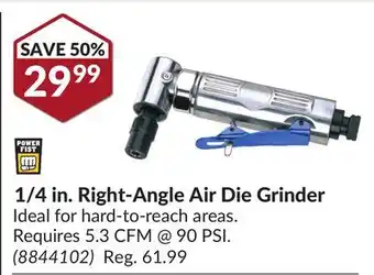 Princess Auto 1/4 in. Right-Angle Air Die Grinder offer