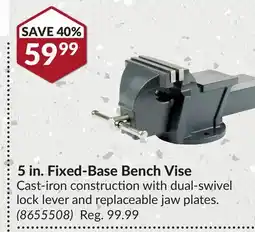 Princess Auto 5 in. Fixed-Base Bench Vise offer