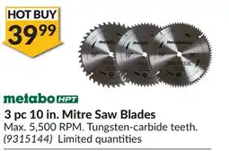 Princess Auto 3 pc 10 in. Mitre Saw Blades offer