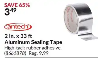 Princess Auto 2 in. x 33 ft Aluminum Sealing Tape offer