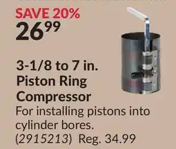 Princess Auto 3-1/8 to 7 in. Piston Ring Compressor offer