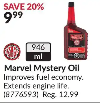 Princess Auto Marvel Mystery Oil offer