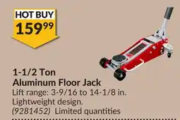 Princess Auto 1-1/2 Ton Aluminum Floor Jack Lift offer